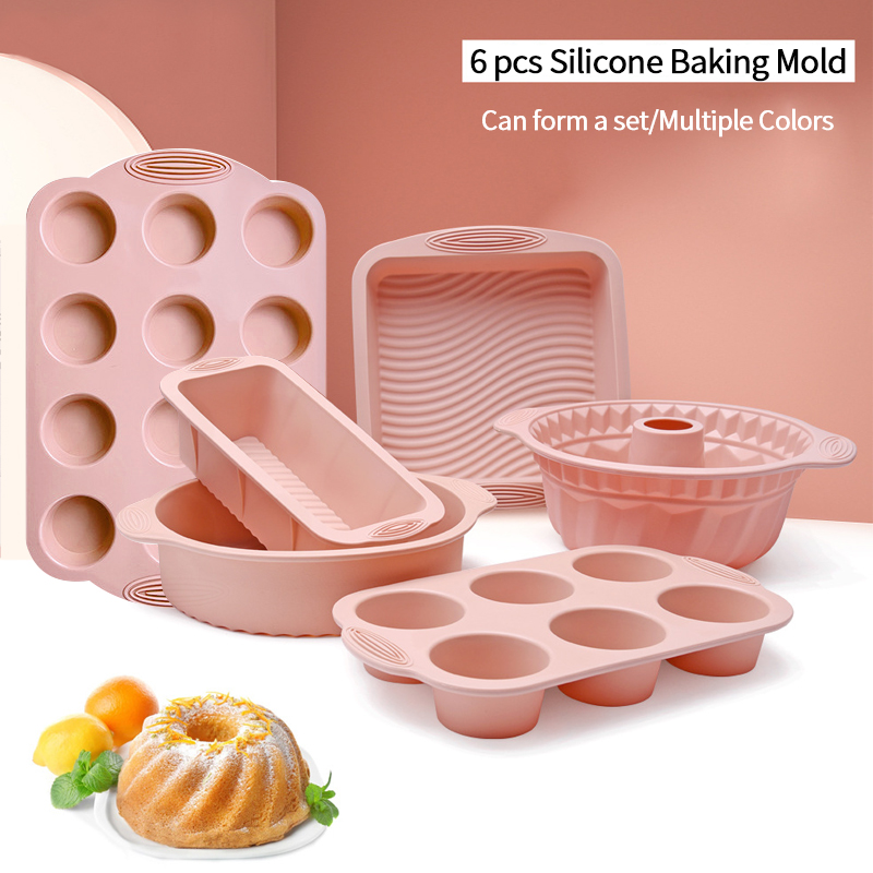 Wholesale Silicone Cake Molds Set Kitchen Accessories Bakeware Sets Cake Tools Silicone Moulds For Cakes Baking Mold Set